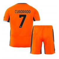 Camiseta Inter Milan Juan Cuadrado #7 Tercera Equipación Replica 2023-24 para niños mangas cortas (+ Pantalones cortos)